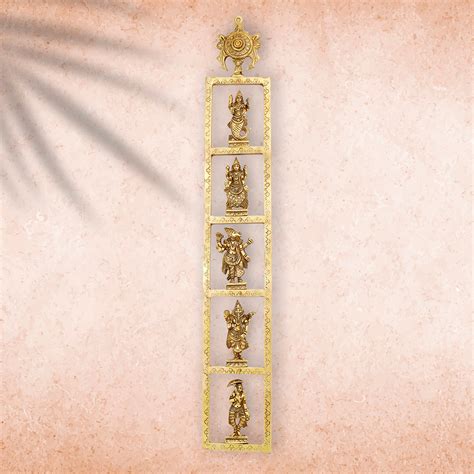 Brass Dashavatara / Vishnu Avatar Wall Hanging Set – Vedansh Craft