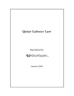 Fillable Online Qatar Labour Law. Free download: U.S. Federal Form sf ...