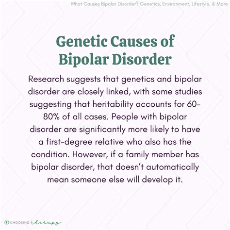 Causes & Risk Factors of Developing Bipolar Disorder