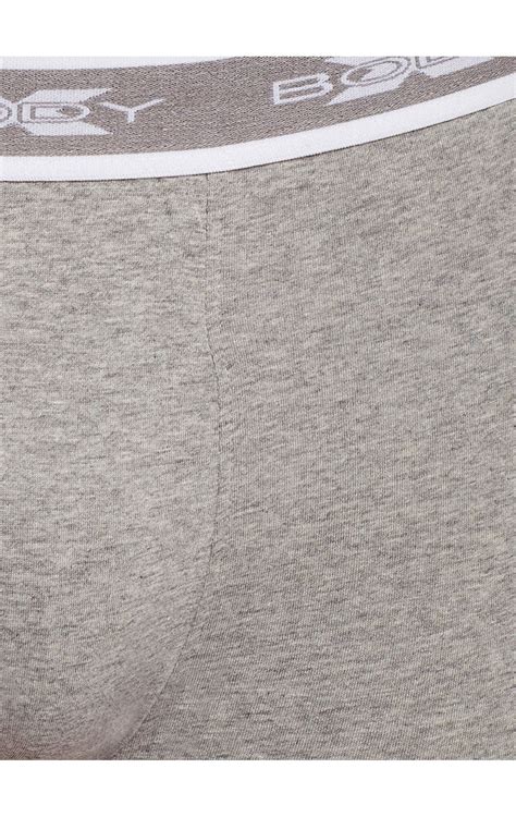 Buy Body X Solid Trunks-BX20T-Grey Melange Online | Bodycare