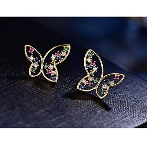 Buy MYKI Gorgeous Butterfly Earrings For Women & Girls Stainless Steel ...