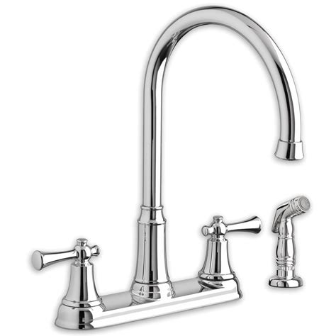 American Standard Portsmouth 2-Handle High-Arc Kitchen Faucet with Side ...