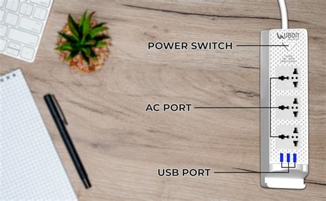 Buy UBON EXT-1 7-in-1 Power Series, 6Amp Extension Board with 3 Sockets ...