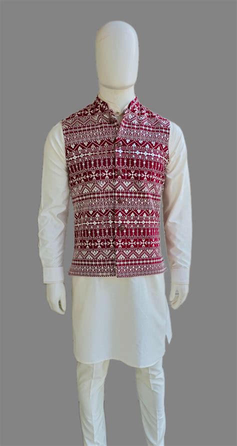 SEQUINS WORK WAISTCOAT FOR MEN – Sachin's