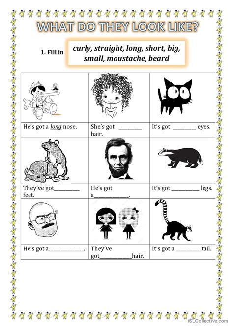 How Do They Look Worksheet 的图像结果