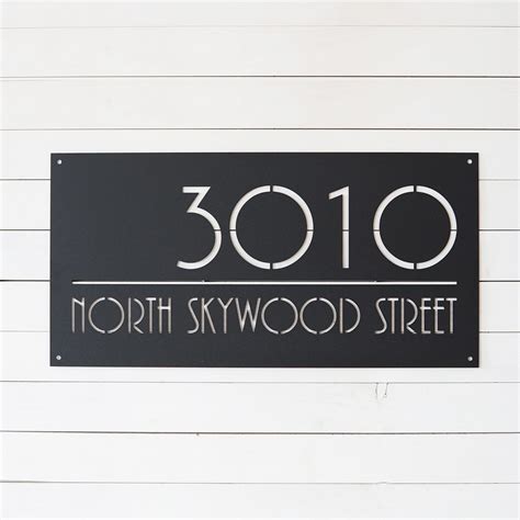 Custom Metal Home Address Sign | House Number Sign | House Address Sign ...