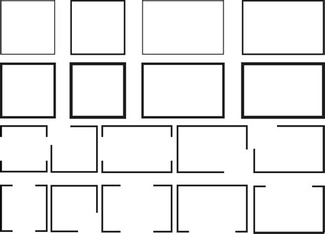 RECTANGLE SVG, Rectangle Outline Svg, Rectangle Frame Svg, Split Square ...
