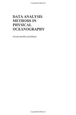 Buy Data Analysis Methods in Physical Oceanography: Second and Revised ...