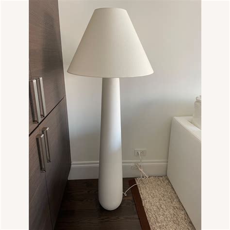 CB2 White Floor Lamp - AptDeco
