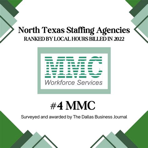 MMC was recently awarded the #4 spot on the Dallas Business Journal's ...