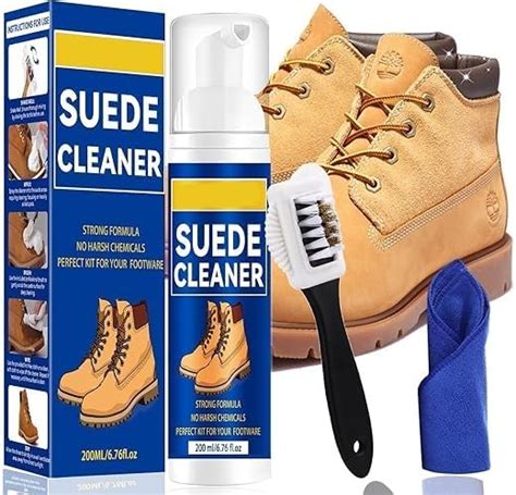 Suede Shoe Cleaning kit, 200ML Shoe Cleaner, Trainer Cleaning Kit with ...
