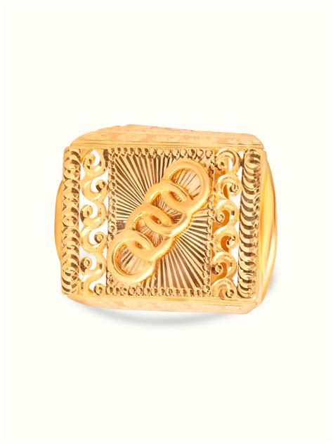 Intricate Gold Finger Ring – Rupesh Jewellers