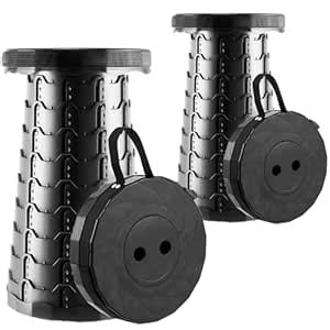 Doseno Upgraded Foldable Stool Thickened, Portable Collapsible Stool ...