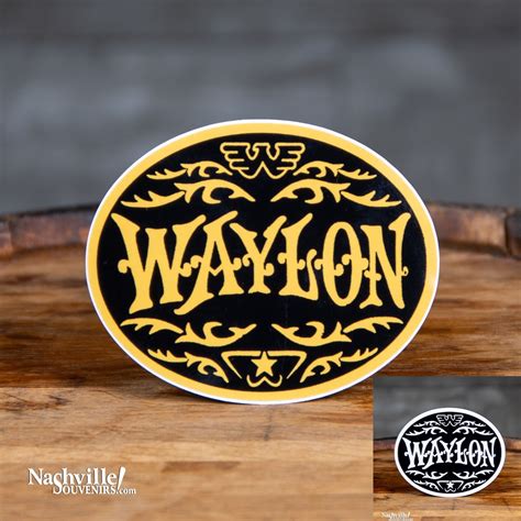 Waylon Jennings Logo Decal | NashvilleSouvenirs.com