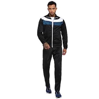 Buy Nivia Colorblock Polyester Zipper Tracksuits for Men/Full Sleeve ...