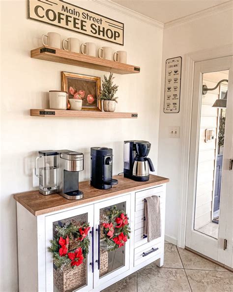 35+ Elegant Ideas for Farmhouse Coffee Bar - No Minimalist Here