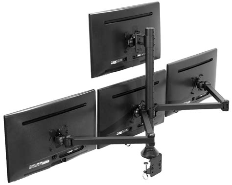 7 Best 4th Monitor Mount | Quad Stack That Won't Wobble