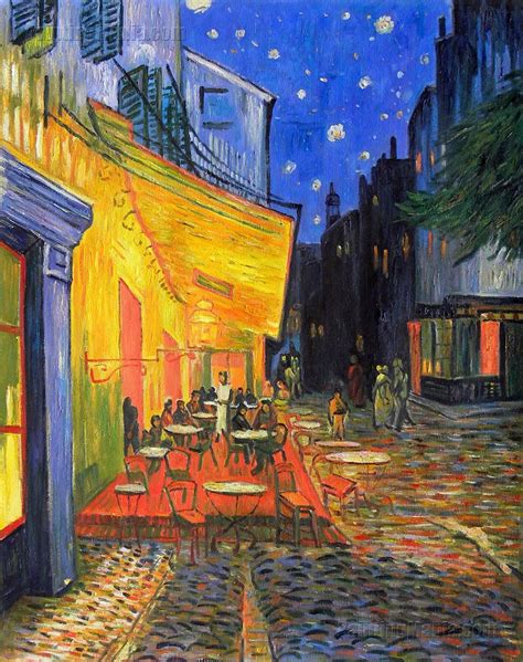 Van Gogh: Cafe Terrace on the Place du Forum, Arles, at Night (1888) | Favorite Art | Pinterest ...