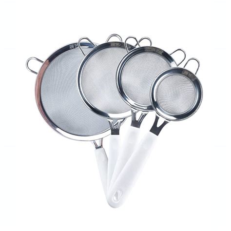 Buy Flour Sieve, Set Of 4 Stainless Steel Flour Dredger Multi-use ...