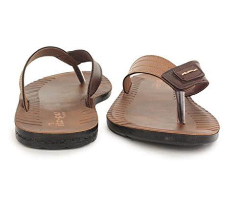 Buy Italica Men's Tan Synthetic Flip-flops/Slippers (10 UK) at Amazon.in