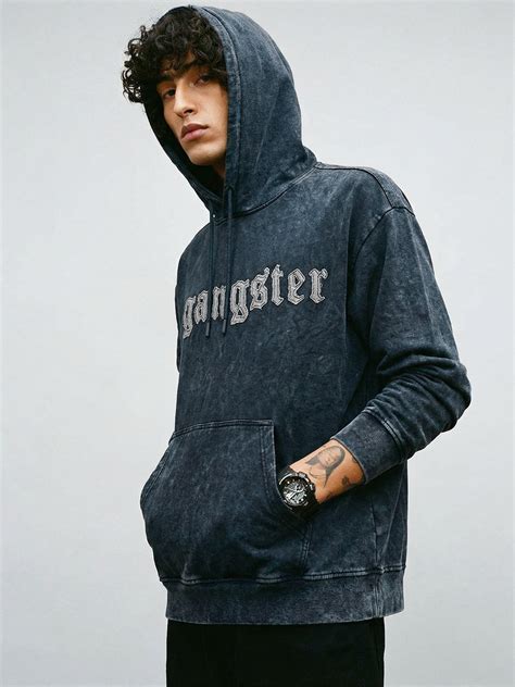 Gangster Oversized Hoodie - Black – Crazymonk