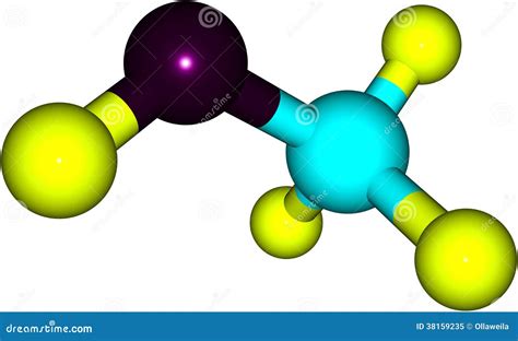 Methanol Molecular Structure Isolated on White Stock Illustration - Illustration of isolated ...