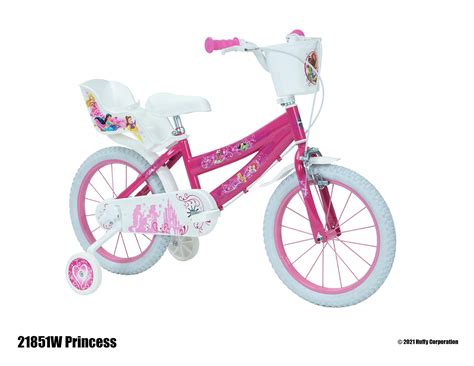 Huffy Disney Princess 16" Kids Bike - Pink/White HUFFY | Decathlon