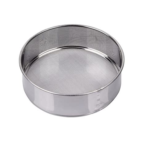 Buy Flour Sifter, Fine Mesh Sifter, Flour Sieve Stainless Steel Round ...