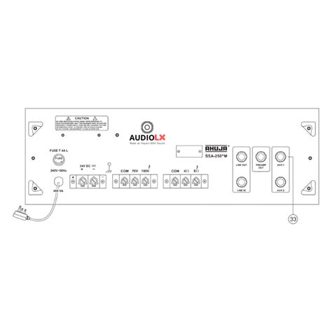 SSA-250M - Ahuja 250 Watts High Wattage PA Power Amplifier — Audiolx