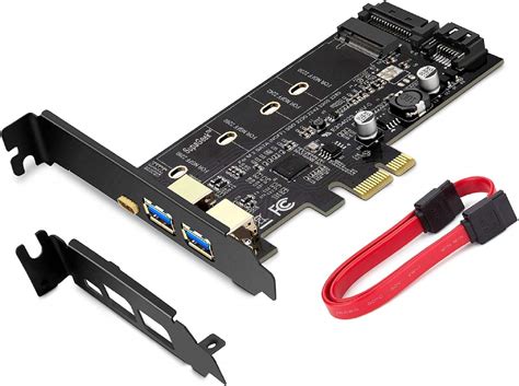 MZHOU PCI-E to USB 3.0 PCI Express Card incl.1 USB C India | Ubuy