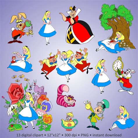 Alice In Wonderland Printable Characters