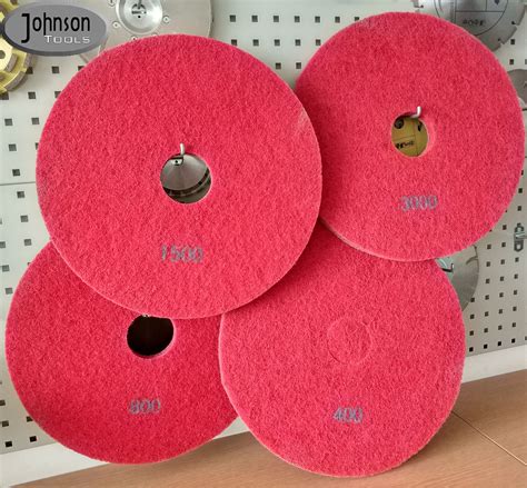 17 Inch Sponge Fiber Diamond Polishing Pads for Marble / Concrete Floor ...