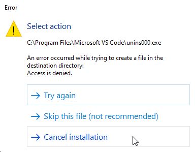Access Denied Visual Code Studio 的图像结果