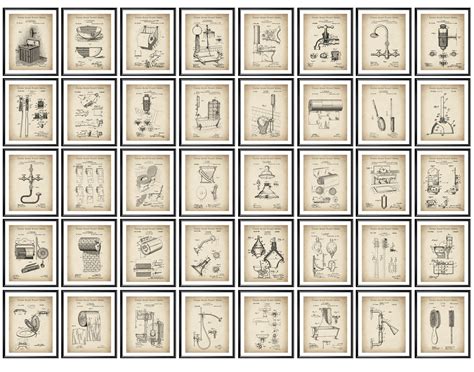 40 Bathroom Patent Art Restroom Blueprint Plumbing Inventions - Etsy
