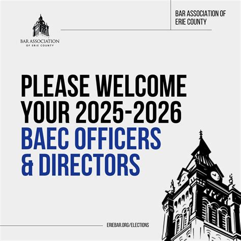 🎉 Congratulations to the 2025–2026 Officers and Directors of the Bar ...