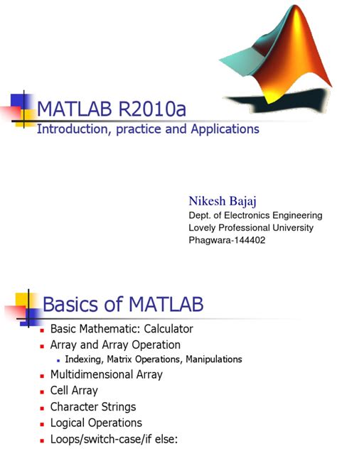 MATLAB Basics Examples 的图像结果