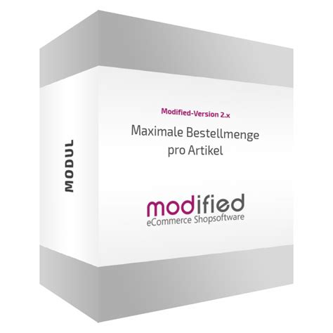 Maximale Bestellmenge pro Artikel - modified