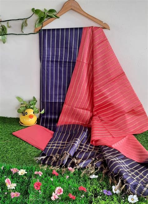 Premium Quality Katan Silk Unstitched Salwar Suits - Leheriya.com