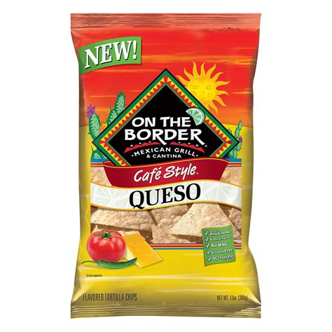 On The Border Cafe Style Queso Tortilla Chips - Shop Chips at H-E-B