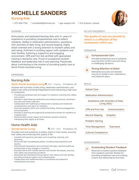 3 Successful Nursing Aide Resume Examples And Writing Tips for 2024