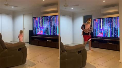 Video: Girl Runs To Dad To Tell Him TV's Not Working, But THIS Was Her ...
