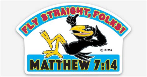 Fly Straight, Folks! by Spacetrog | Die cut stickers | Sticker Mule India