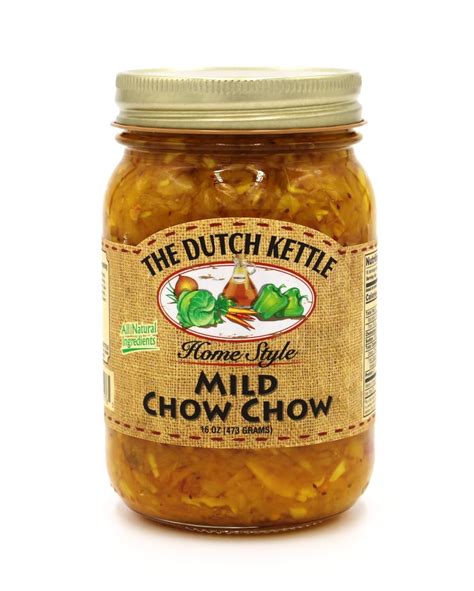 Amazon.com : The Dutch Kettle Mild Chow Chow - Handcrafted & Amish Made ...