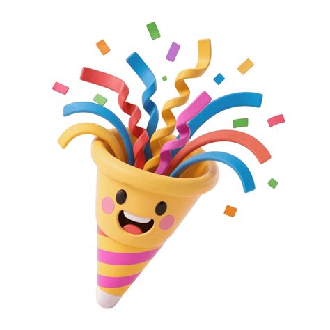 Free Party Popper Emoji Template to Edit Online