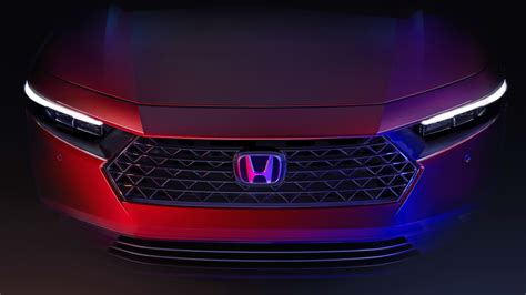 2023 Honda Accord Teased With Big Grille, Improved Hybrid Powertrain