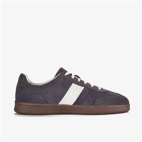 Womens Seco Speed2 Dark Grey Suede Sneakers | Clarks