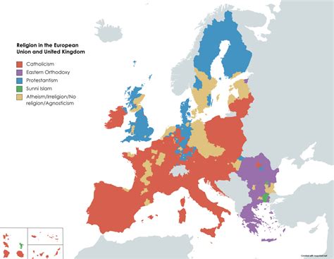 Religion Map of Europe 的图像结果