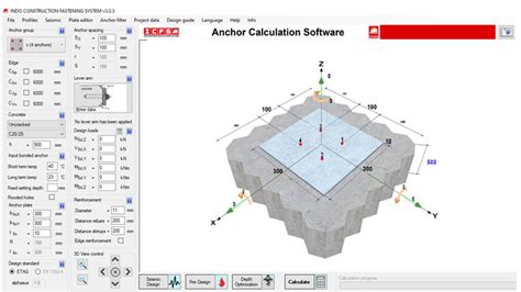 ICFS Chemical Anchor, Chemical Anchors Calculation Software