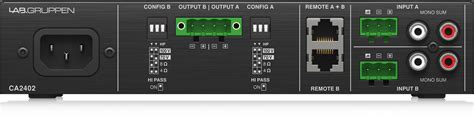 Lab Gruppen CA2402 - 240W x 2 Ch. Commercial Amplifier with Energy Sta