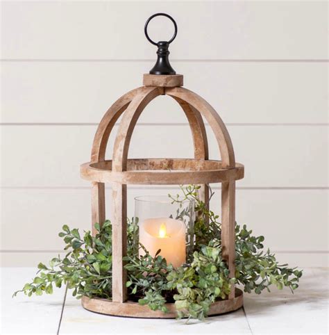 Large Round Mango Wood Lantern Elegant With or Without | Etsy in 2020 ...